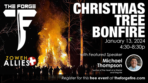 The Forge Christmas Tree Bondfire